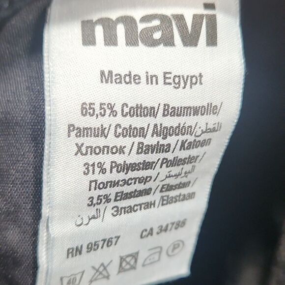 EUC Mavi Alexa Navy Mid Rise Skinny Jeans - Picture 7 of 9